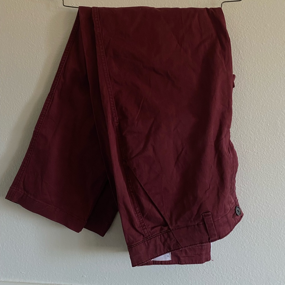 GAP Girlfriend Chino Pants Maroon 6